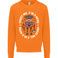 Trust Me I'm a Nerd Geek Graduate Brainy Mens Sweatshirt Jumper Orange