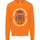 Trust Me I'm a Nerd Geek Graduate Brainy Mens Sweatshirt Jumper Orange