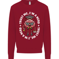Trust Me I'm a Nerd Geek Graduate Brainy Mens Sweatshirt Jumper Red