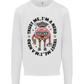 Trust Me I'm a Nerd Geek Graduate Brainy Mens Sweatshirt Jumper White