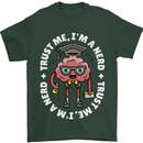 Trust Me I'm a Nerd Geek Graduate Brainy Mens T-Shirt 100% Cotton Forest Green