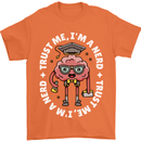 Trust Me I'm a Nerd Geek Graduate Brainy Mens T-Shirt 100% Cotton Orange