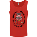 Trust Me I'm a Nerd Geek Graduate Brainy Mens Vest Tank Top Red