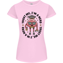 Trust Me I'm a Nerd Geek Graduate Brainy Womens Petite Cut T-Shirt Light Pink
