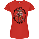 Trust Me I'm a Nerd Geek Graduate Brainy Womens Petite Cut T-Shirt Red