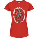Trust Me I'm a Nerd Geek Graduate Brainy Womens Petite Cut T-Shirt Red