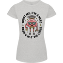 Trust Me I'm a Nerd Geek Graduate Brainy Womens Petite Cut T-Shirt Sports Grey
