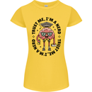 Trust Me I'm a Nerd Geek Graduate Brainy Womens Petite Cut T-Shirt Yellow