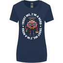 Trust Me I'm a Nerd Geek Graduate Brainy Womens Wider Cut T-Shirt Navy Blue