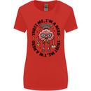 Trust Me I'm a Nerd Geek Graduate Brainy Womens Wider Cut T-Shirt Red