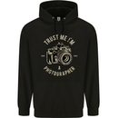 Trust Me I'm a Photographer Photography Mens Hoodie Black