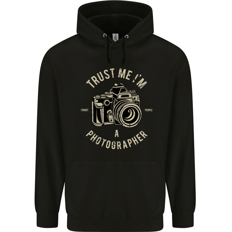 Trust Me I'm a Photographer Photography Mens Hoodie Black