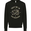 Trust Me I'm a Photographer Photography Mens Sweatshirt Jumper Black