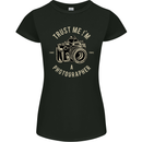 Trust Me I'm a Photographer Photography Womens Petite Cut T-Shirt Black