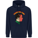 Trust No One Devil Demon 2 Faced Satan Childrens Kids Hoodie Navy Blue