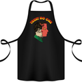 Trust No One Devil Demon 2 Faced Satan Cotton Apron 100% Organic Black