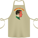 Trust No One Devil Demon 2 Faced Satan Cotton Apron 100% Organic Khaki