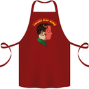 Trust No One Devil Demon 2 Faced Satan Cotton Apron 100% Organic Maroon