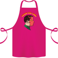 Trust No One Devil Demon 2 Faced Satan Cotton Apron 100% Organic Pink