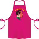 Trust No One Devil Demon 2 Faced Satan Cotton Apron 100% Organic Pink