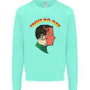 Trust No One Devil Demon 2 Faced Satan Kids Sweatshirt Jumper Peppermint