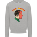 Trust No One Devil Demon 2 Faced Satan Kids Sweatshirt Jumper Sports Grey