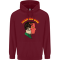 Trust No One Devil Demon 2 Faced Satan Mens 80% Cotton Hoodie Maroon