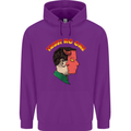 Trust No One Devil Demon 2 Faced Satan Mens 80% Cotton Hoodie Purple