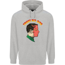 Trust No One Devil Demon 2 Faced Satan Mens 80% Cotton Hoodie Sports Grey