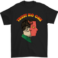 Trust No One Devil Demon 2 Faced Satan Mens T-Shirt Cotton Gildan Black