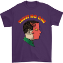 Trust No One Devil Demon 2 Faced Satan Mens T-Shirt Cotton Gildan Purple