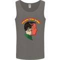 Trust No One Devil Demon 2 Faced Satan Mens Vest Tank Top Charcoal
