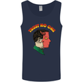 Trust No One Devil Demon 2 Faced Satan Mens Vest Tank Top Navy Blue