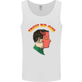 Trust No One Devil Demon 2 Faced Satan Mens Vest Tank Top White