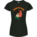 Trust No One Devil Demon 2 Faced Satan Womens Petite Cut T-Shirt Black