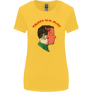 Trust No One Devil Demon 2 Faced Satan Womens Wider Cut T-Shirt Yellow