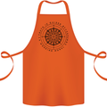Truth is Guided By a Morale Compass Cotton Apron 100% Organic Orange
