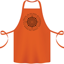 Truth is Guided By a Morale Compass Cotton Apron 100% Organic Orange
