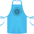 Truth is Guided By a Morale Compass Cotton Apron 100% Organic Turquoise