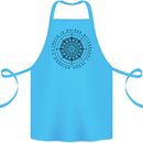 Truth is Guided By a Morale Compass Cotton Apron 100% Organic Turquoise