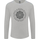 Truth is Guided By a Morale Compass Mens Long Sleeve T-Shirt Sports Grey