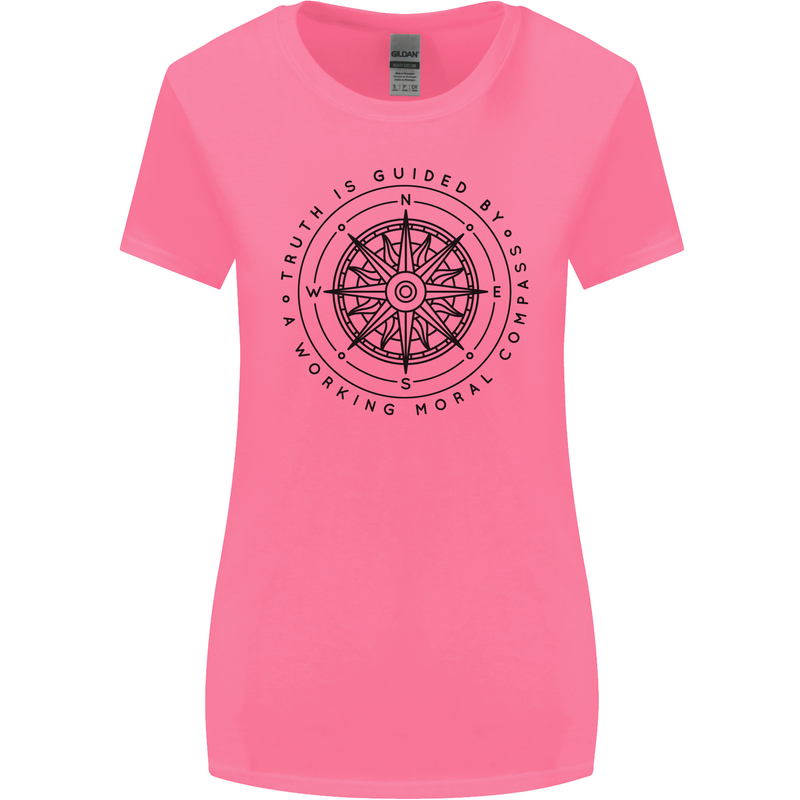 Truth is Guided By a Morale Compass Womens Wider Cut T-Shirt Azalea