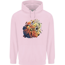 Tumpet Player Jazz Childrens Kids Hoodie Light Pink