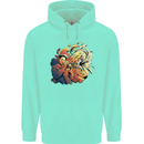 Tumpet Player Jazz Childrens Kids Hoodie Peppermint