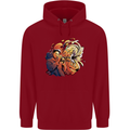 Tumpet Player Jazz Childrens Kids Hoodie Red