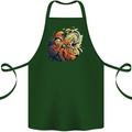 Tumpet Player Jazz Cotton Apron 100% Organic Forest Green