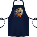 Tumpet Player Jazz Cotton Apron 100% Organic Navy Blue