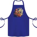 Tumpet Player Jazz Cotton Apron 100% Organic Royal Blue