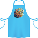 Tumpet Player Jazz Cotton Apron 100% Organic Turquoise