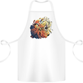 Tumpet Player Jazz Cotton Apron 100% Organic White